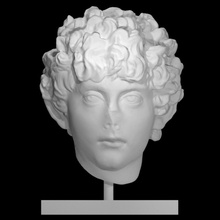 head roman youth scan portrait sculpture marble boy 3d print model - Mito3D