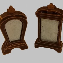 28mm length mirrors tabletop bedroom dragons dungeons furniture mirror dnd 3d print model - Mito3D