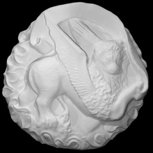 emblem saint mark winged lion scan animal wings 3d print model - Mito3D