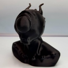 surprised cyclops alien bust sculpt fan art 3d print model - Mito3D
