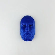 scolpire maschera giardino faccia scultura originale culturale 3d print model - Mito3D