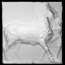 grave relief scan animal horse 3d print model - Mito3D