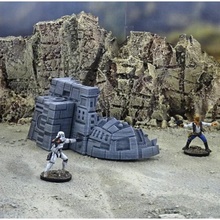 starship wrecks tabletop 3d print model - Mito3D