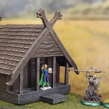 viking house tabletop 3d print model - Mito3D