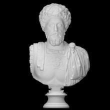 Marcus aurelius buste analyse homme portrait 3d print model - Mito3D