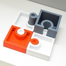 seghetto alternativo scatole giocattoli Giochi scatola scrivania noccioline organizzatore graffetta per fogli vassoio penne bulloni 3d print model - Mito3D