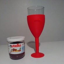 kadeh Nutella bardak adıyla şarap Bahçe kavanoz bardağı 3d print model - Mito3D