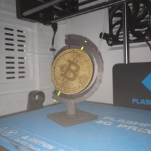 bitcoin stand toys & games 3d print model - Mito3D