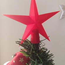 christmas star tree topper & garden decoration xmas xmasdecorations 3d print model - Mito3D