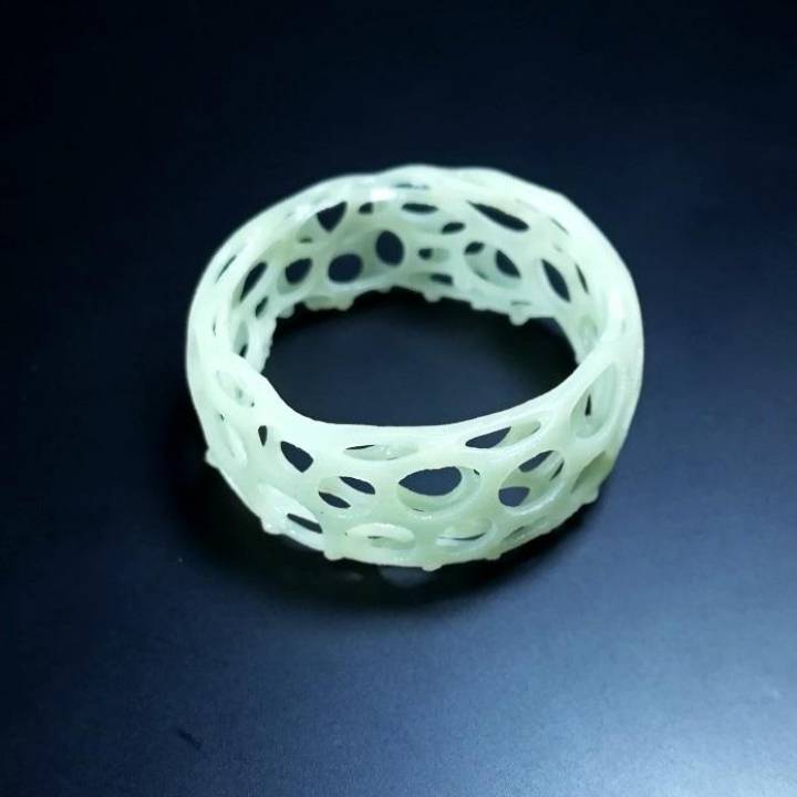 flexible bracelet jewellery circles 3D print model - Mito3D