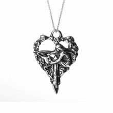 maiden heart - pendant valentines comp entry jewellery resin competition-b9-valentines-day 3d print model - Mito3D