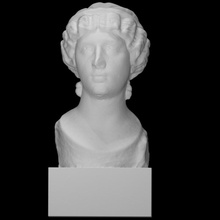 unfinished portrait head woman scan 3d print model - Mito3D