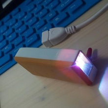 simples conduziu tocha aa caso bainha aparelhos eletrônicos luminária luz rgb 3d print model - Mito3D