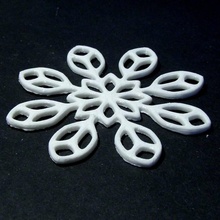 snowflake 2 & garden myminifactory madewithvectary makex m-jewellery xmasdecorations 3d print model - Mito3D