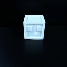 Minecraft vase ventilateur art 3d print model - Mito3D