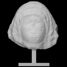 cabeza mujer lápida sepulcral escanear 3d print model - Mito3D