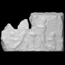 relief putti scan children nude naked group 3d print model - Mito3D