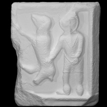 relief man dog scan animal 3d print model - Mito3D
