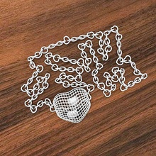 hearts captured necklace 3d print model - Mito3D
