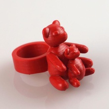 Mama baby Bären ring Schmuck Harz Wettbewerb b9 valentines 3d print model - Mito3D