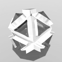 modern voronoi xmas bauble christmas competition 3d print model - Mito3D