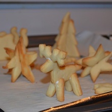 3d christmas cookie cutters & garden baking reindeer sleigh christmastree cookiecutters 3d print model - Mito3D