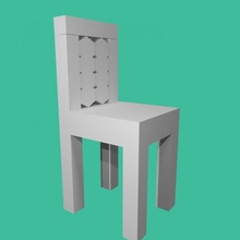 chaise tinkercad 3d print model - Mito3D