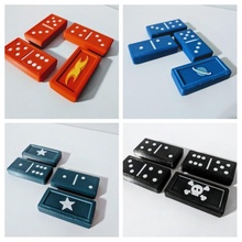 personalizado Pro dominó conjunto tablero juegos divertido juego estrategia juguetes familia vieja escuela losas puntos 3d print model - Mito3D