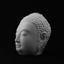 head buddha metropolitan museum art york scan 3d print model - Mito3D