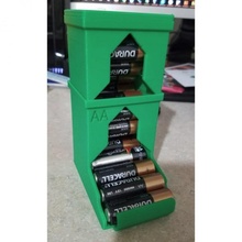 aa aaa battery dispensers upcycling holder dispenser storage 3d print model - Mito3D