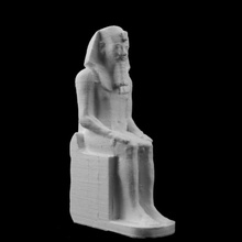 statue king amenhotep british museum london scan 3d print model - Mito3D