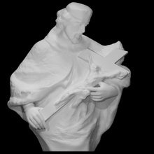 st John nepomuk scansione culto santo 3d print model - Mito3D