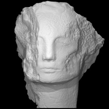 quarzite testa donna iii scansione ritratto 3d print model - Mito3D