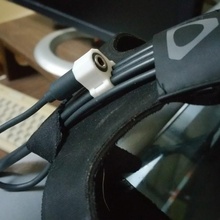 headphone connector clip htc vive gadgets & electronics cable headphones jack vr steamvr 3d print model - Mito3D