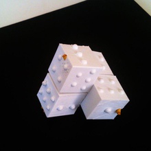 cubo rubik cegas amblíopes acessibilidade cego braille parcialmente avistado 3d print model - Mito3D
