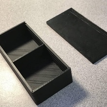simple sliding box 2 compartments & garden 3d print model - Mito3D