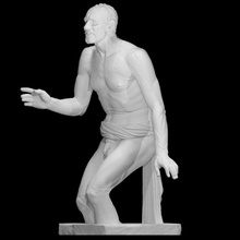 dying seneca borghese fisherman scan sculpture hellenistic philosopher plaster stoicism 3d print model - Mito3D