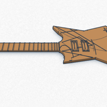 mini gitar 3d print model - Mito3D