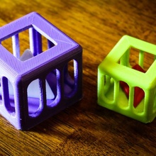 eingesperrt Tetraeder Puzzle Spielzeuge Spiele Rätsel Zellpuzzle Pyramidenpuzzle 3d print model - Mito3D