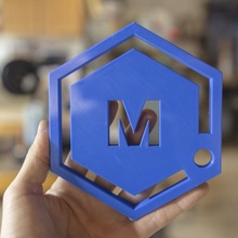 madde korsanları pegboard logo hayran Sanat logolar 3d print model - Mito3D