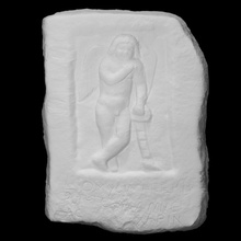 funerary relief artemidorus scan 3d print model - Mito3D