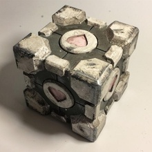 weighted companion cube props & cosplay portal companioncube 3d print model - Mito3D