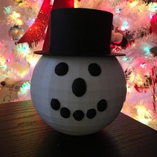 snowman hat & garden bowl candydish tinkerchristmas 3d print model - Mito3D