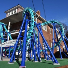 invertigo scaled model roller coaster toys & games ride rollercoaster workingmodel amusementpark thrillride 3d print model - Mito3D