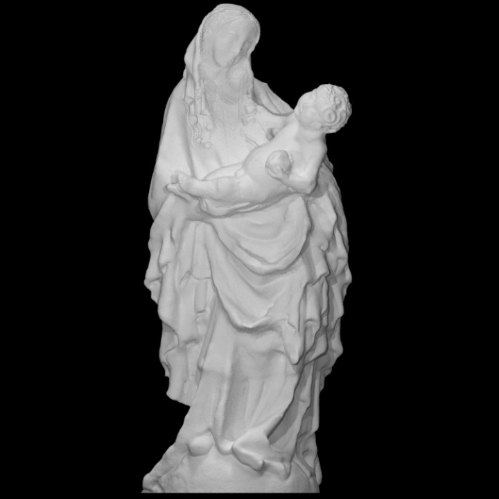 Madonna Kloster Minderheiten cesky krumlov Scan Kind Gruppe Jungfrau 3D print model - Mito3D