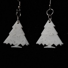 christmas tree earrings jewellery selfcad 3d print model - Mito3D