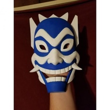 blu spirito maschera avatar dominatore dell'aria fan arte Principe zuko aang 3d print model - Mito3D
