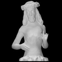 buste Jésus Christ analyse homme portrait 3d print model - Mito3D