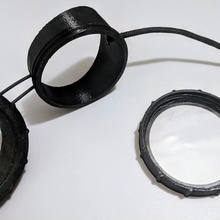 simple goggles screw lens caps fashion & accessories 3d print model - Mito3D