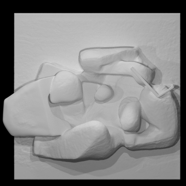 relief scan 3D print model - Mito3D